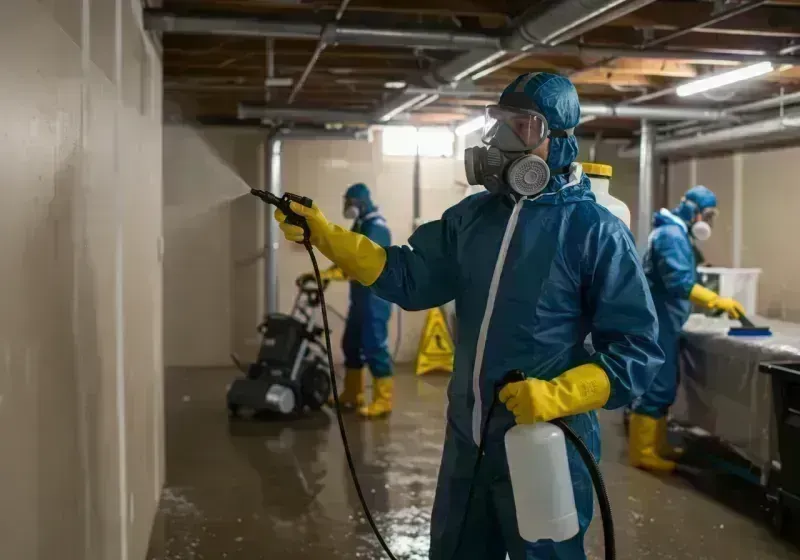 Basement Sanitization and Antimicrobial Treatment process in Palisade, CO